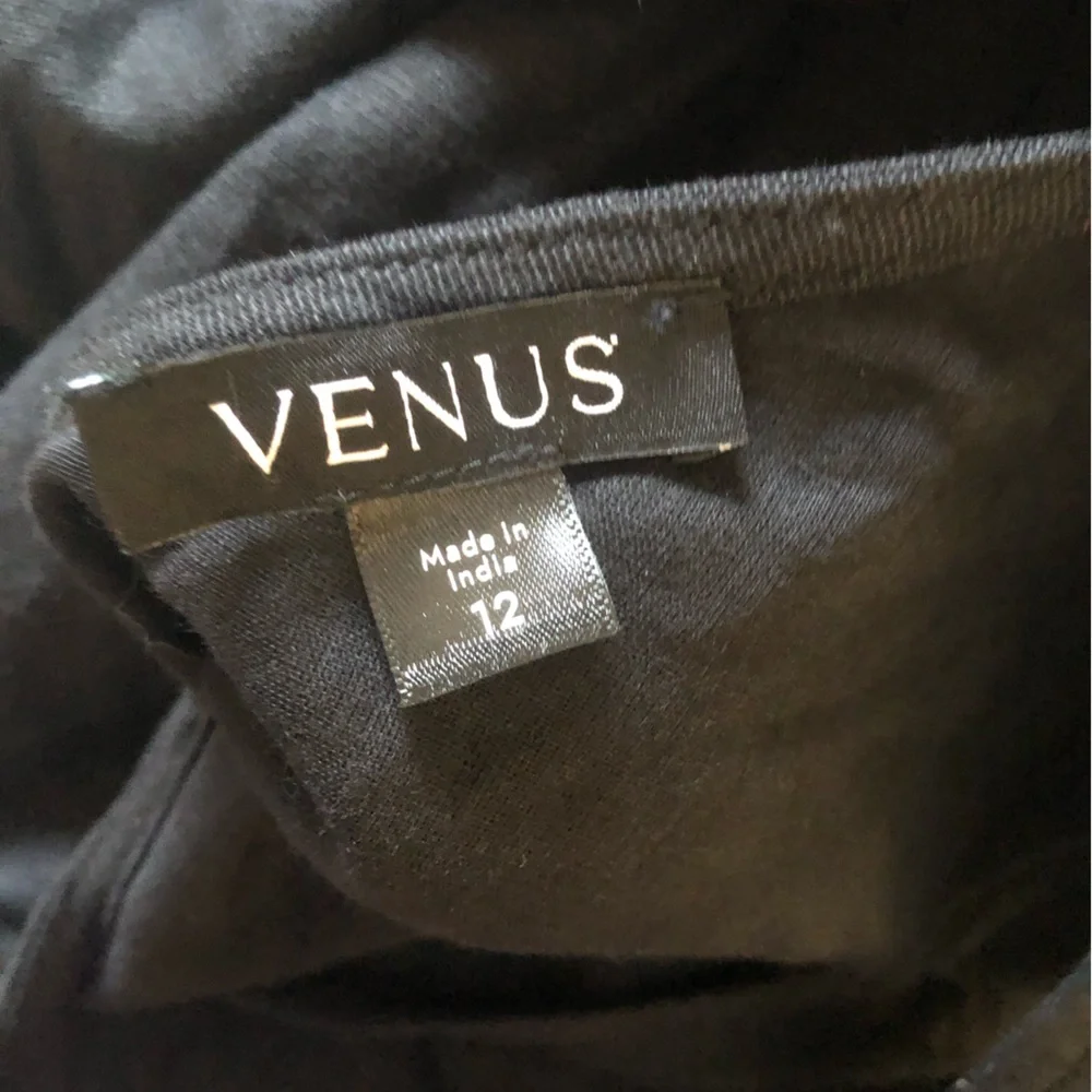 VENUS Black Linen Cutout Maxi Dress - Jet Black several sizes NWOT - Picture 11 of 16
